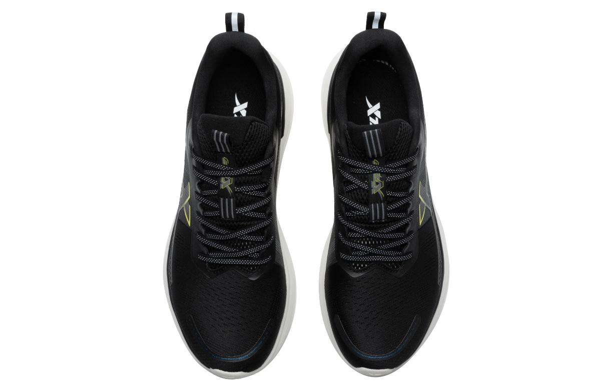 XTEP Comfortable Slip Resistant Abrasion Resistant Low top Casual Running Shoes Men’s Black Yellow Green