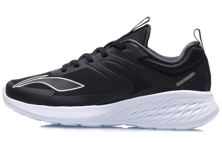 Li Ning Comfortable Textile, Synthetic Leather Slip Resistant, Abrasion Resistant, Breathable Low top Running Shoes