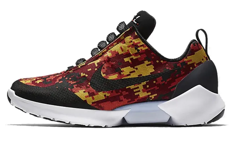 Nike Hyper Adapt Slip Resistant Lightweight Non slip Lightweight Low top Marathon Running Shoes Women's Red Yellow