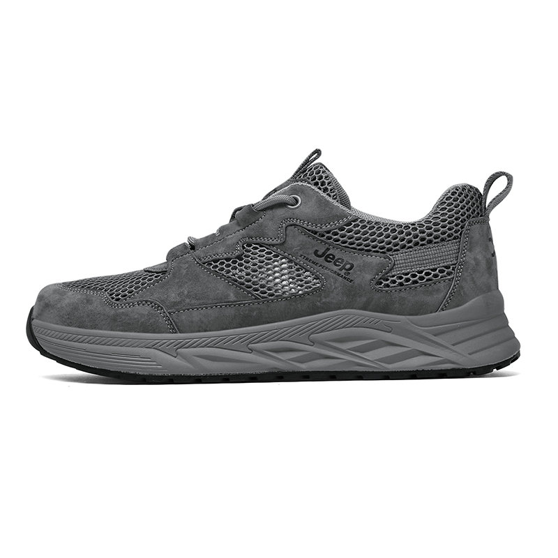 Jeep Hiking Trail Running Leather Breathable Low top Outdoor Shoes Men’s