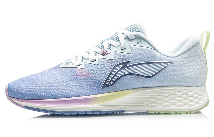 Li Ning Red Hare 4 Abrasion Resistant Breathable Low top Running Shoes Women’s Blue White
