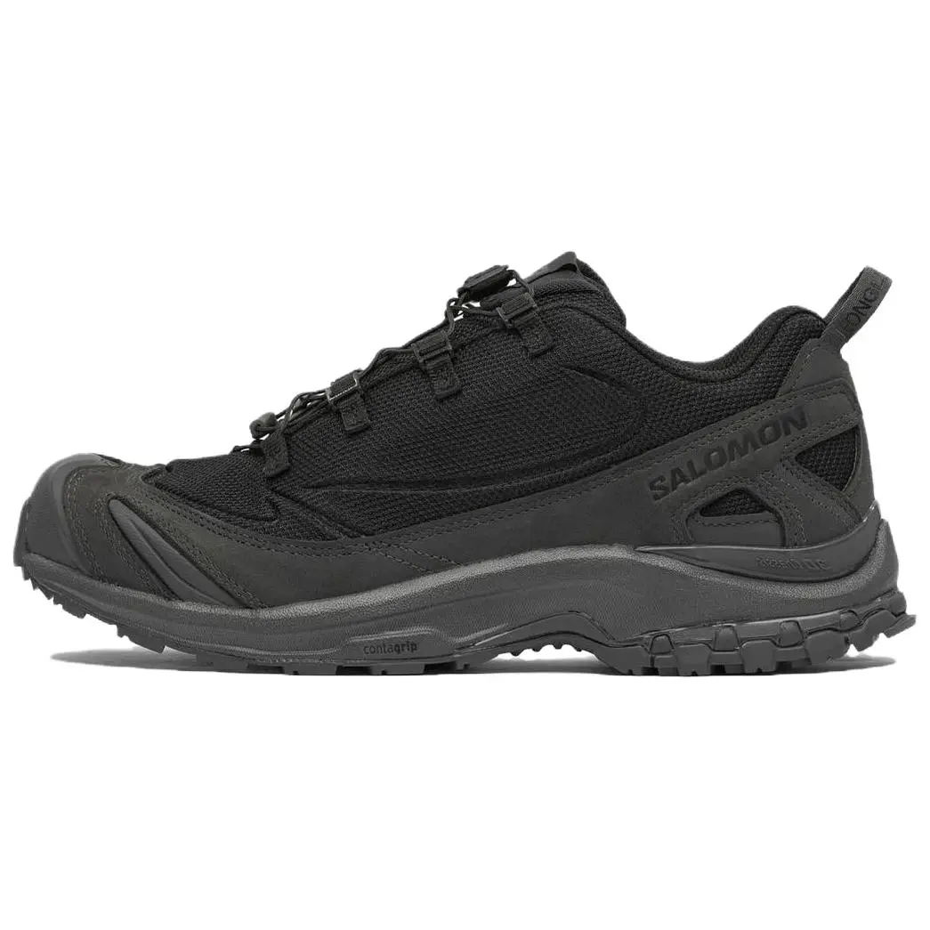 SALOMON XA PRO 3D Leather, Mesh Support Low top Running Shoes Unisex Black