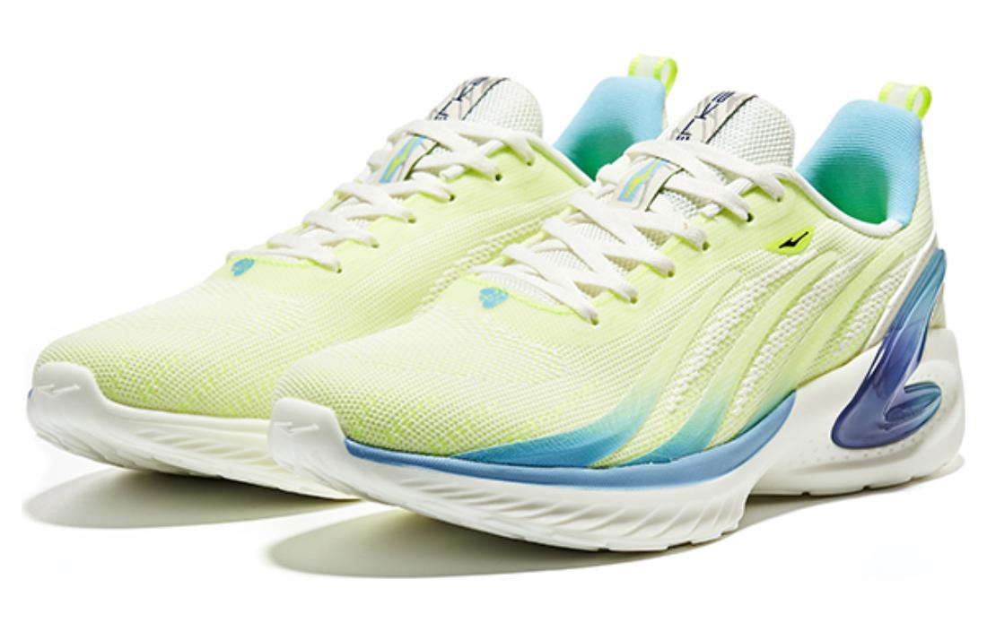 Erke Comfortable Slip Resistant, Abrasion Resistant, Rebound Low top Running Shoes Men’s Yellow Blue