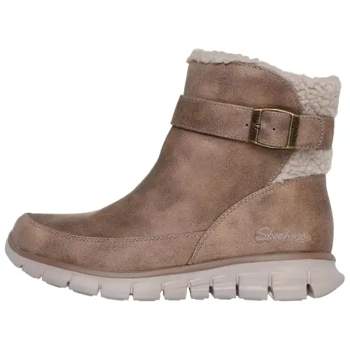 Skechers Synergy Comfortable Ankle Boots Women's Dark Taupe Umber