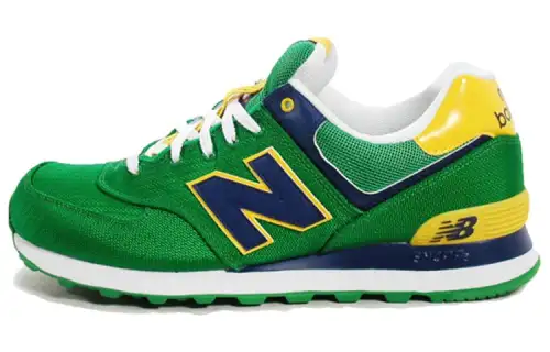 New Balance NB 574 Low top Running Shoes Men's Green Yellow