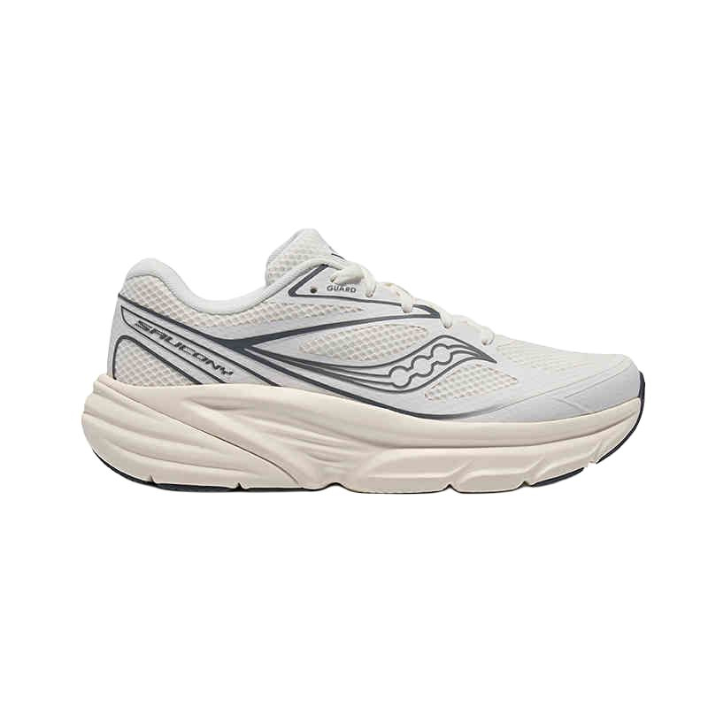 Saucony Guard AMR Low top Casual Training Sprint City Commuting Running Shoes Unisex White Gray