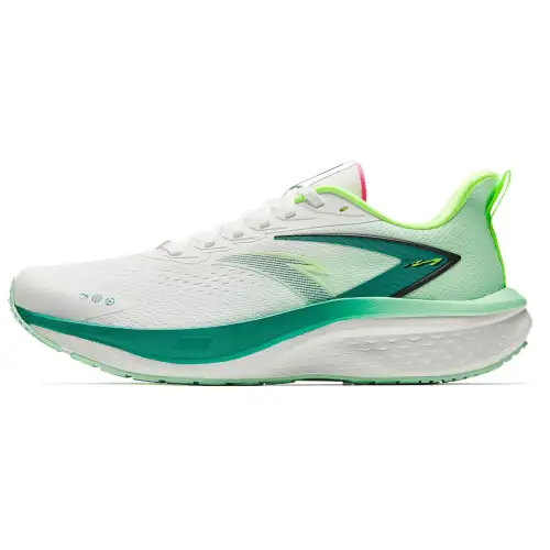 Anta Mach 5SE Slip Resistant, Abrasion Resistant, Breathable Low top Casual Running Shoes Men's White Green