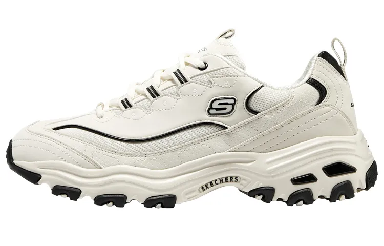 Skechers D'Lites 1.0 Textile, Synthetic Leather Low top Chunky Sneakers Men's Ecru