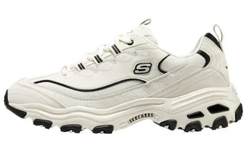 Skechers D'Lites 1.0 Textile, Synthetic Leather Low top Chunky Sneakers Men's Ecru