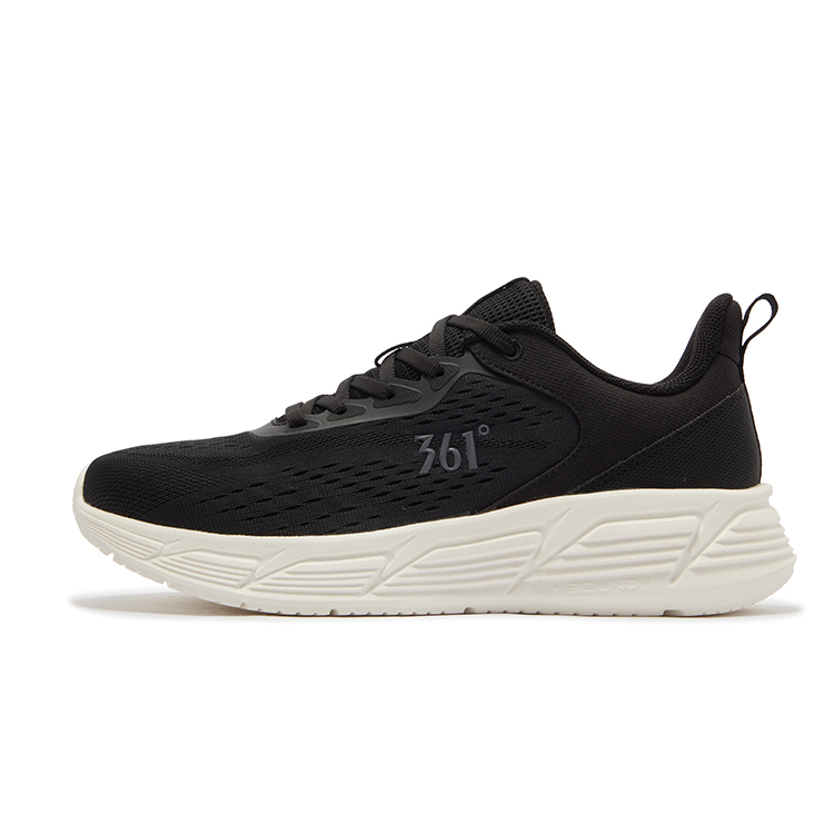 361° Slip Resistant, Abrasion Resistant, Breathable Low top Running Shoes Men’s Black White