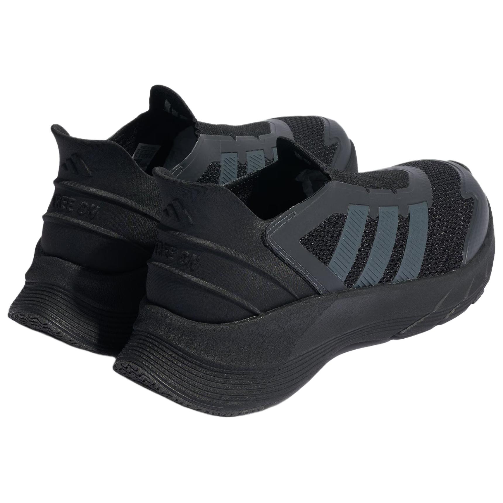 Adidas Slip Resistant Abrasion Resistant Low top Running Shoes Unisex Black Gray