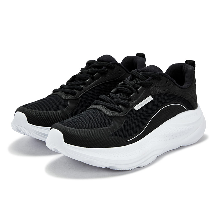 361° Star Leap Cushioning, Wear Resistant Low top Casual Running Shoes Men’s Black White