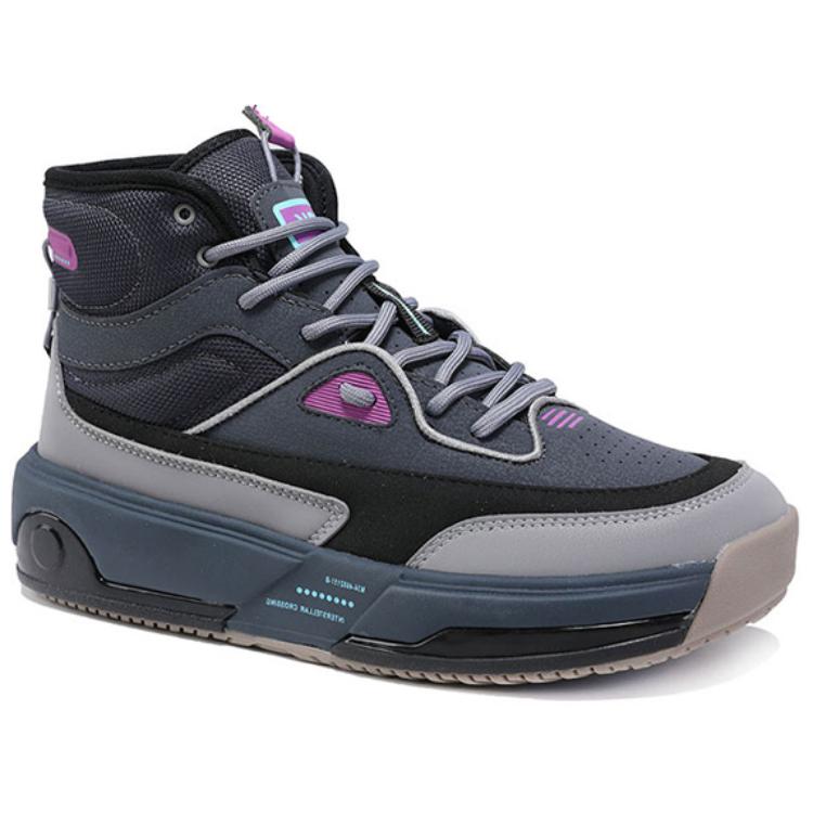 PEAK Trendy Rubber Cushioning High top Running Shoes Women’s Dark Gray
