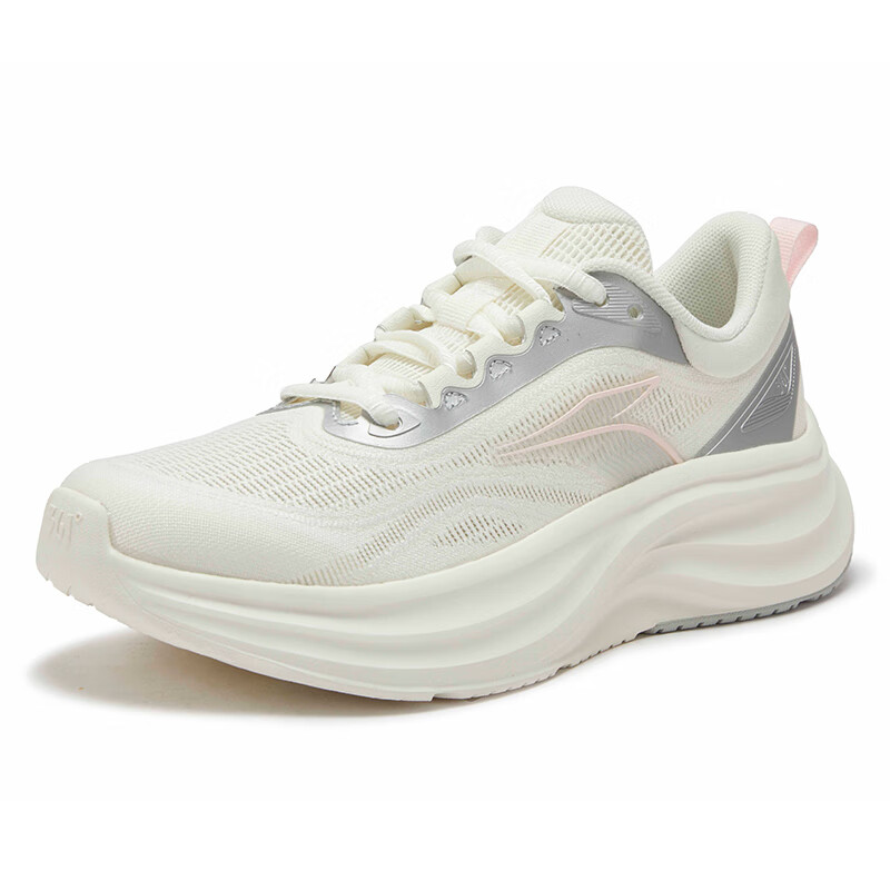 361° Breathable And Slip Resistant Breathable And Slip Resistant Low top Casual Running Shoes Women’s White Silver