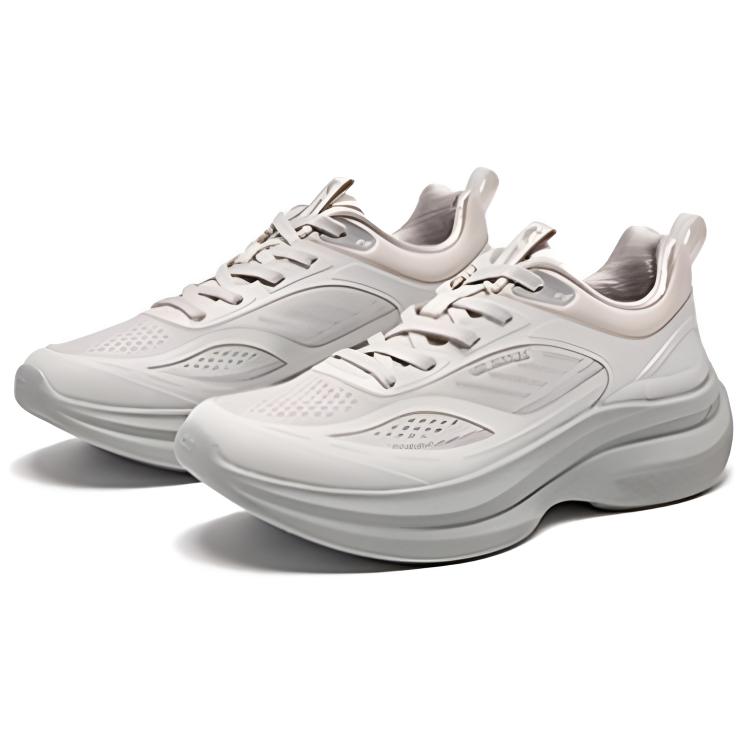 QIAODAN Cushioning Breathable Lightweight Low top Casual Sprint Running Shoes Women’s Gray
