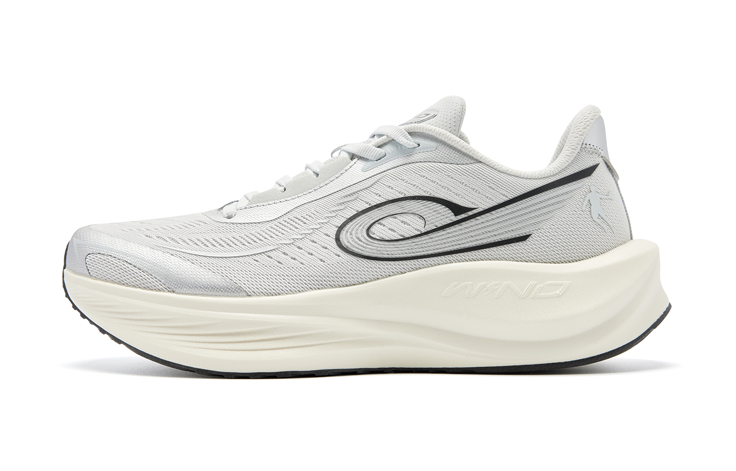 Jordan Strong Wind 3TR Full Score Jacquard Upper TPU Sports Long and Short Running Shock Absorption Anti-Slip Wear-Resistant Breathable Rebound Low-top 巭PRO Technology Training and Physical Test Racing Running Shoes Women's Gray Silver Antique Porcelain White