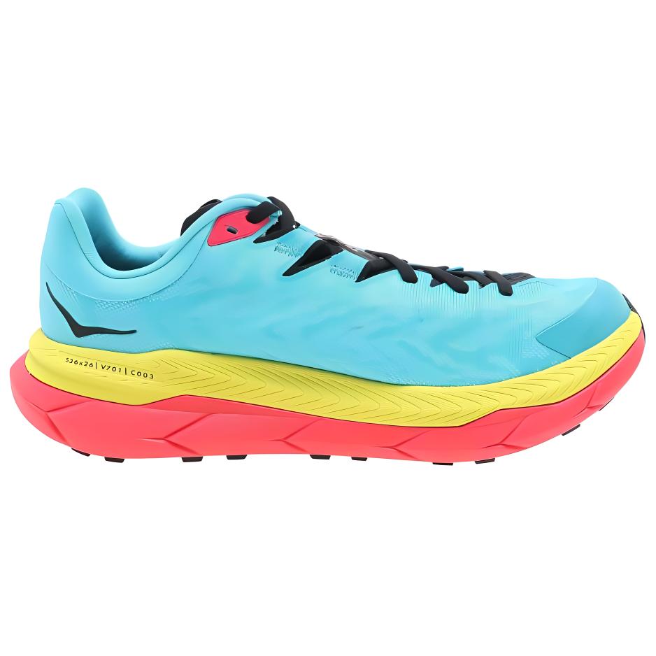 HOKA ONE ONE Comfortable And Breathable Cushioning Slip Resistant Low top Running Shoes Unisex Blue Yellow