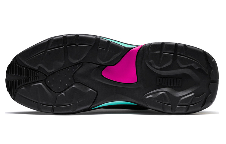 Кроссовки PUMA Thunder Bradley Theodord (черные с розовым и желтым) — Чёрный — фото 5
