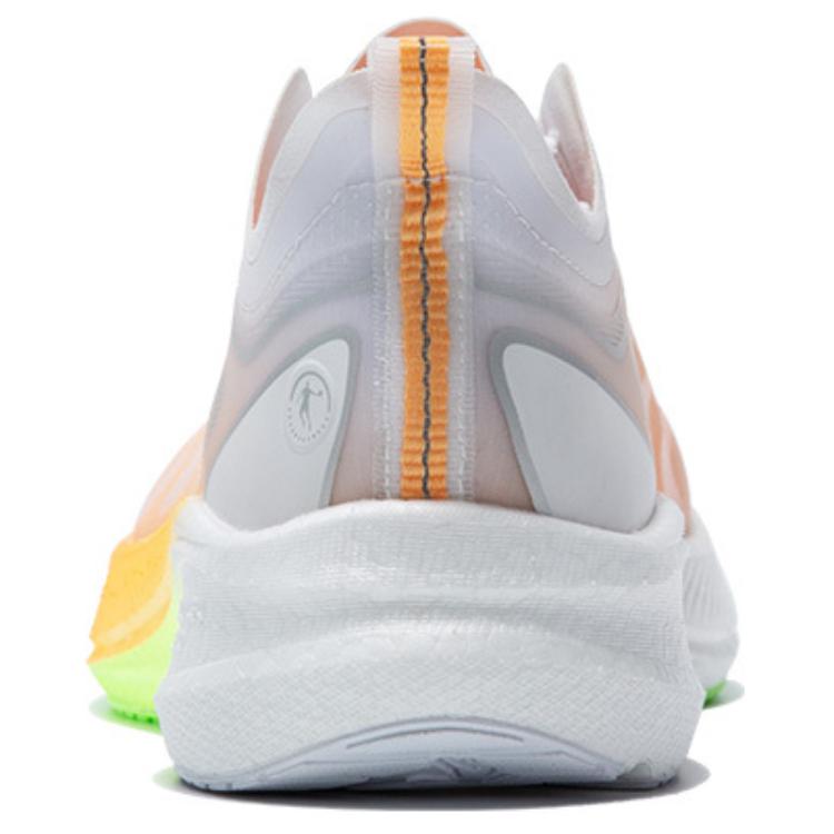 QIAODAN Light Speed 4.0 PLUS Cushioning Breathable Coverage Low top Marathon Running Shoes Men’s Orange White