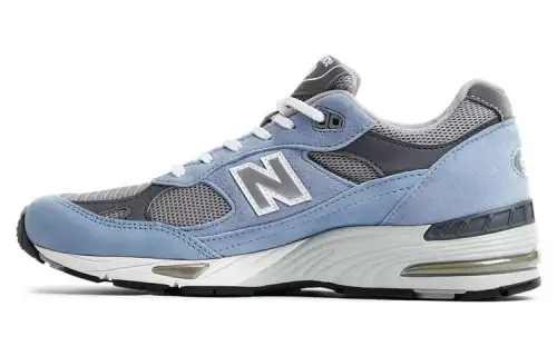 New Balance NB 991 V1 retro atmosphere mesh material low top casual urban commuting running shoes men's gray blue British made