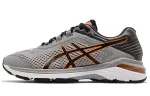Asics Gt 2000 6 Abrasion Resistant Low top Running Shoes Men's Gray Orange