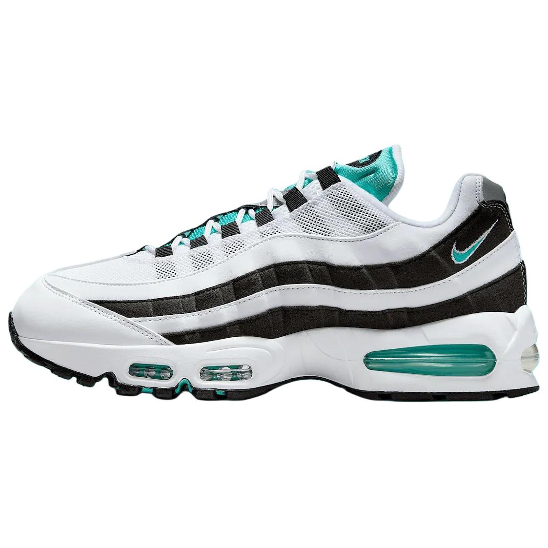 Nike Air Max 95 Abrasion Resistant Low top Running Shoes Men’s White Black