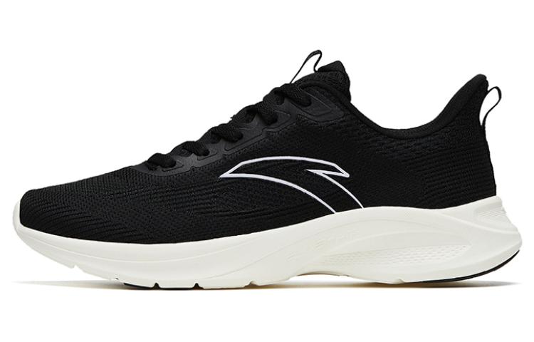 Anta Fabric Cushioning Slip Resistant Abrasion Resistant Breathable Low top Running Shoes Women’s Black