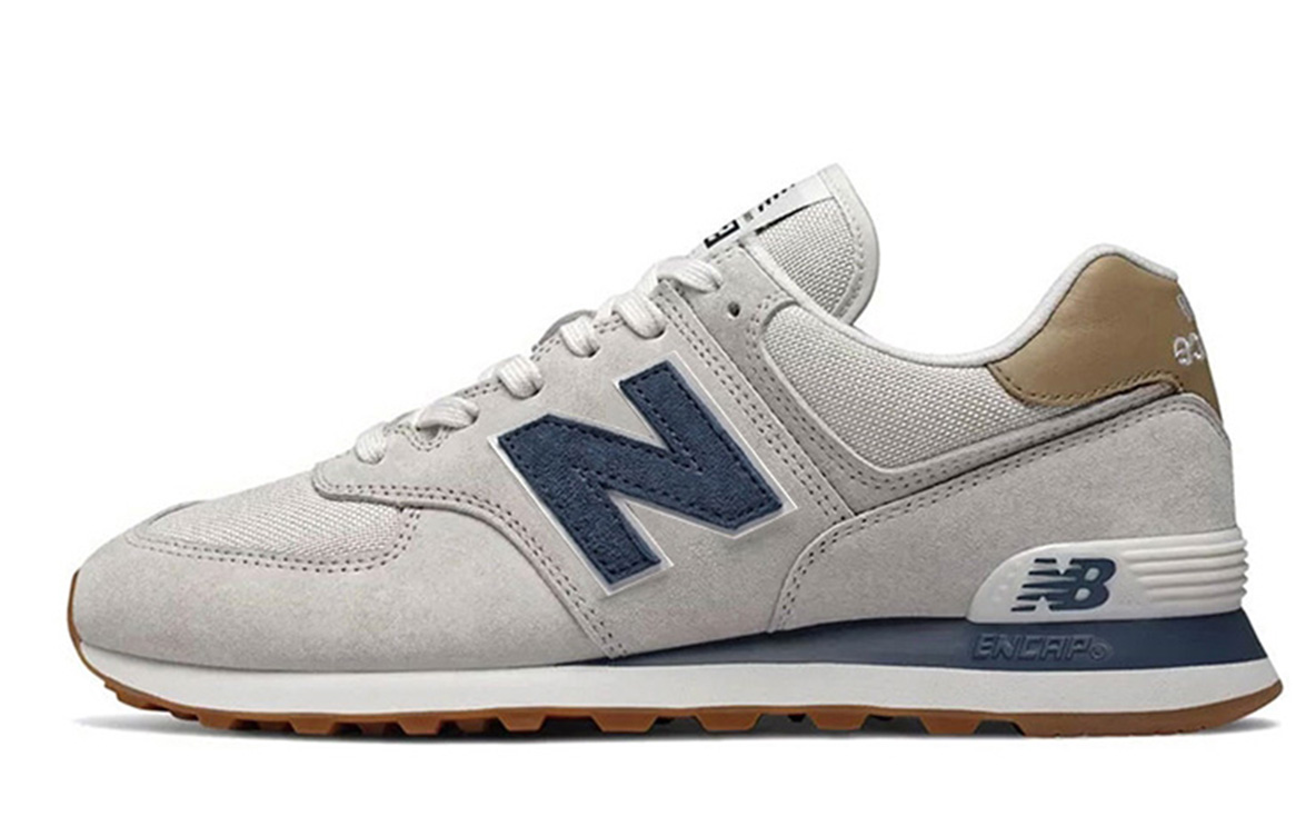 New Balance NB 574 retro arch, fabric shock-absorbing and wear-resistant support, low-top casual urban commuting running shoes, same style for men and women, gray