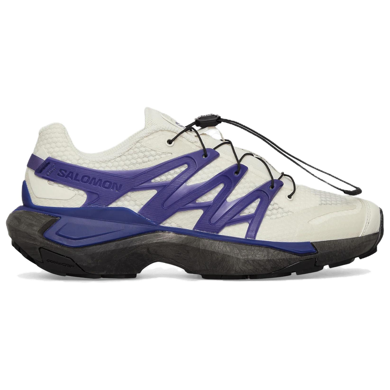SALOMON XT PU.RE ADVANCED Comfortable And Lightweight Breathable Low top Running Shoes Unisex White Purple