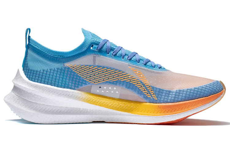 Li Ning Feidian 2 Elite Polyphenols Racing Running Shoes Men’s Xinjiang Blue