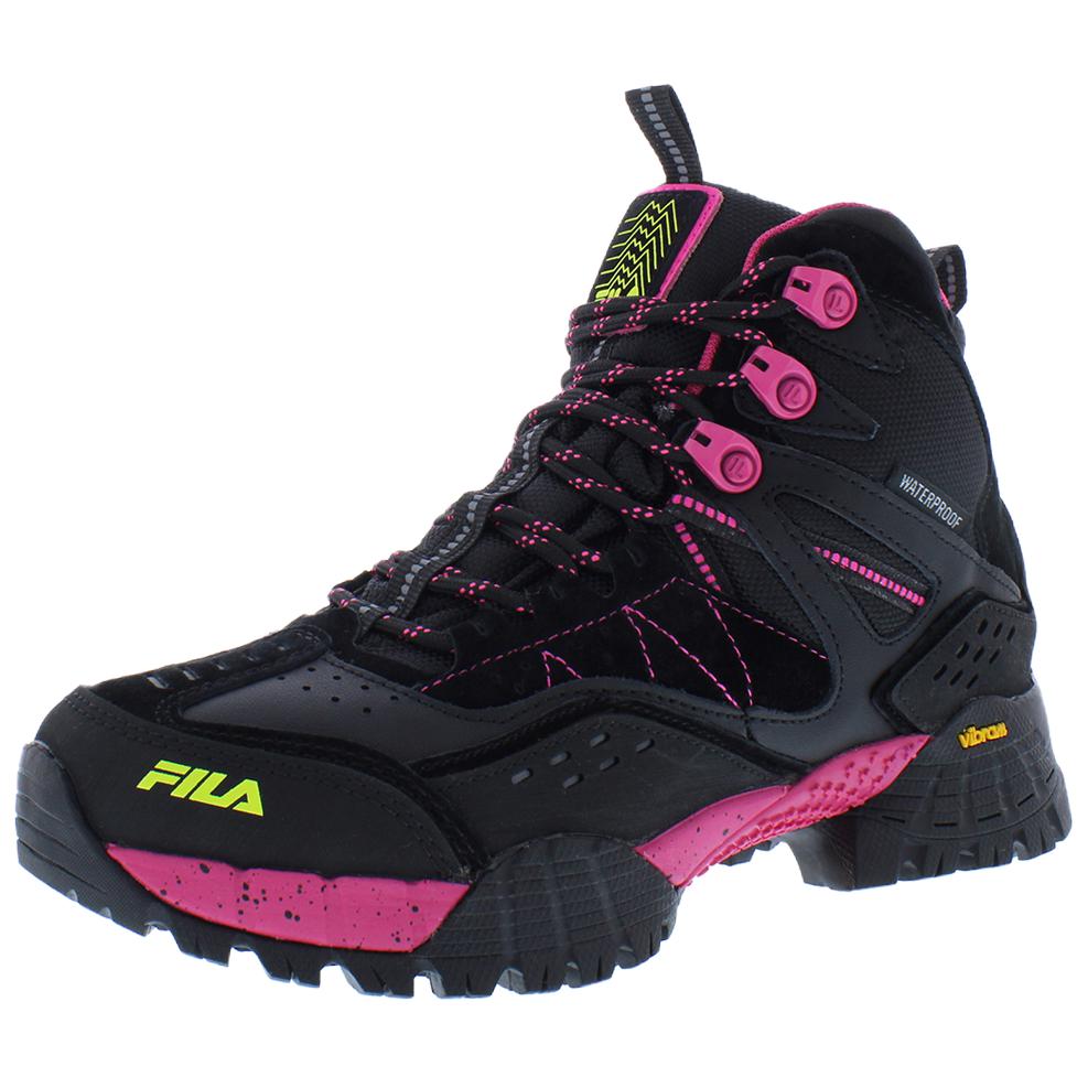 FILA Armada Abrasion Resistant Mid top Outdoor Shoes Women’s Black Pink