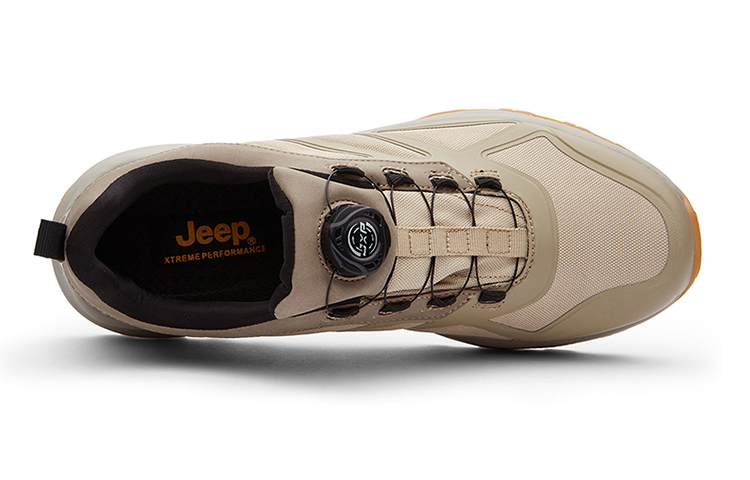 Jeep TPU Low top Trail Running Shoes Men’s Beige Brown