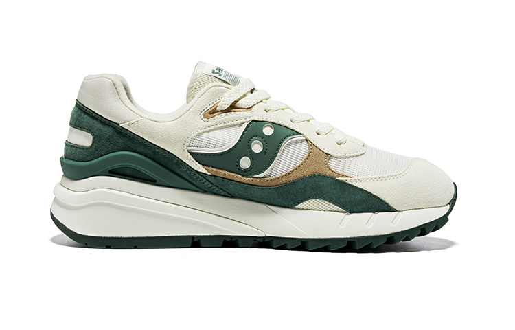 Saucony Shadow 6000 Support Low top Running Shoes Unisex Beige Green
