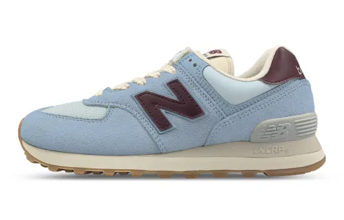 New Balance NB 574 Wear resistant And Lightweight Low top Running Shoes Women's Blue Wide Fit
