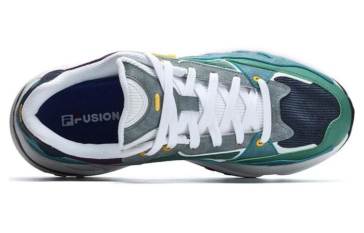 FILA FUSION Flash Textile, Synthetic Leather Low top Running Shoes Men’s Blue Gray
