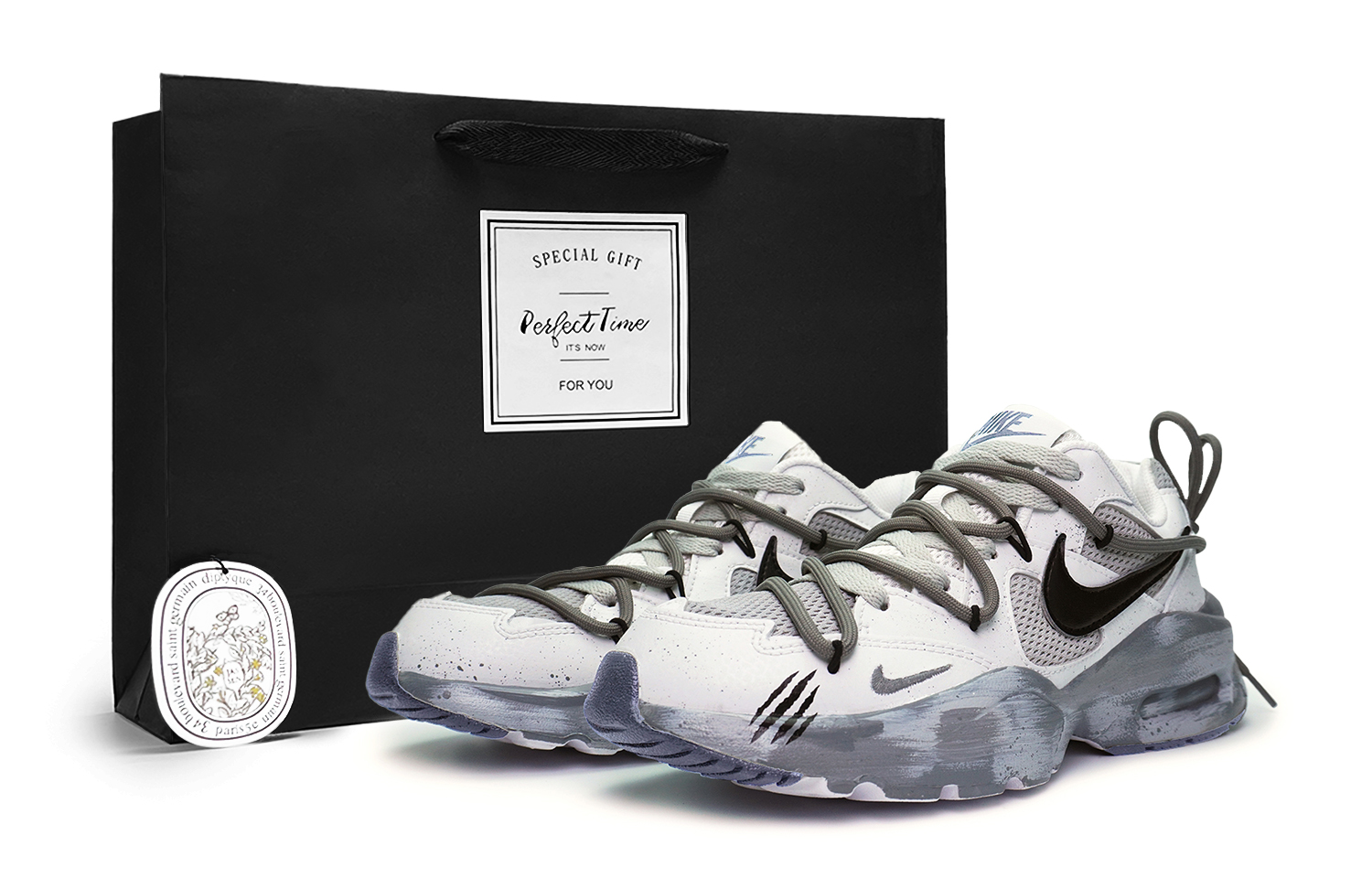 Nike Air Max Fusion Cushioning Slip Resistant Abrasion Resistant Low top Casual Running Shoes Women’s Gray