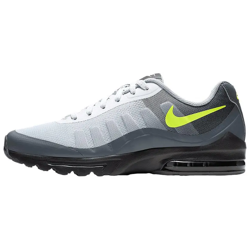 Nike Air Max Invigor Comfortable Breathable Low top Running Shoes Men's Gray Black