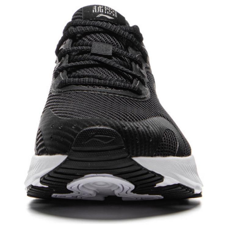 Li Ning Cushioning Slip Resistant Abrasion Resistant Low top Casual Running Shoes Women’s Black White Purple