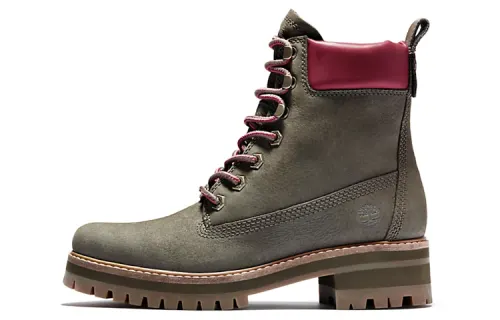 Timberland Courmayeur Valley Outdoor Boots Women's Green/Red