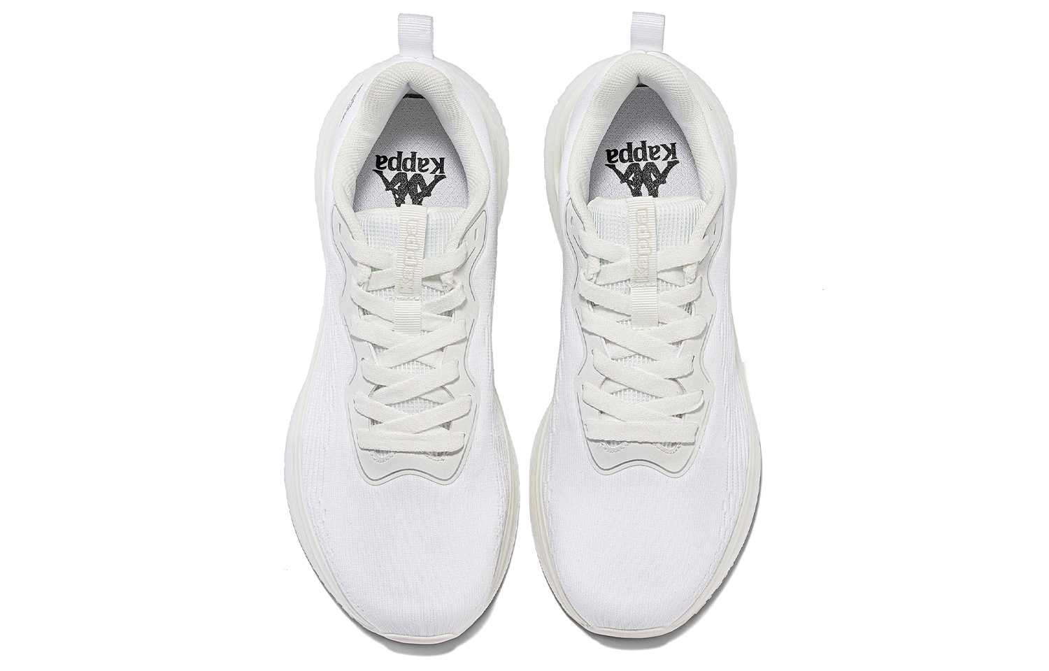 Kappa Slip Resistant Abrasion Resistant Low top Running Shoes Unisex Classic White