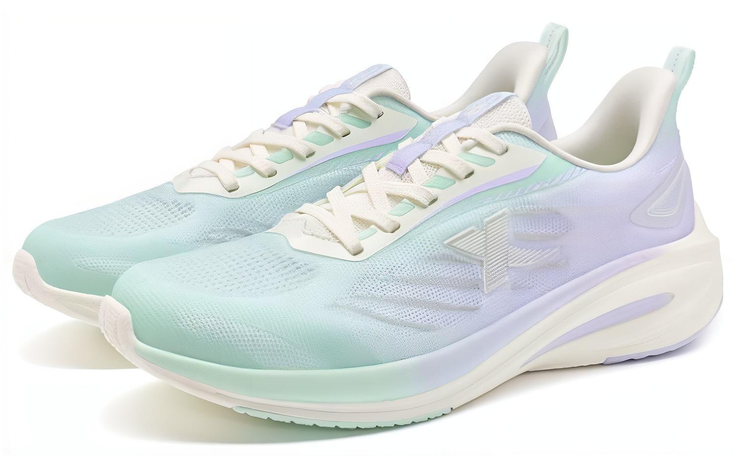 XTEP Lighten 7.0 Versatile Slip Resistant, Abrasion Resistant, Breathable Low top Running Shoes Women’s Green Purple