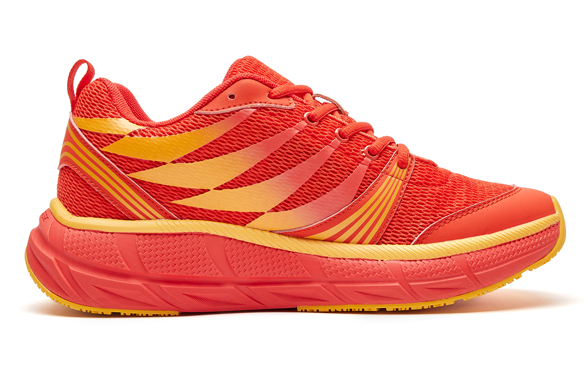VOIT Running Shoes Unisex Low Top Red Yellow