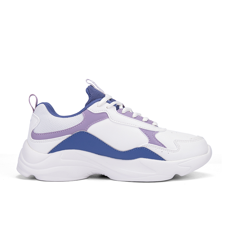 XTEP Slip Resistant, Abrasion Resistant, Breathable Low top Running Shoes Women’s White Purple