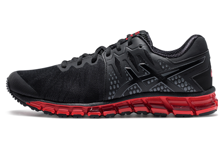 ASICS Gel Quantum 180 Running Shoes Men's Low Top Black/Red