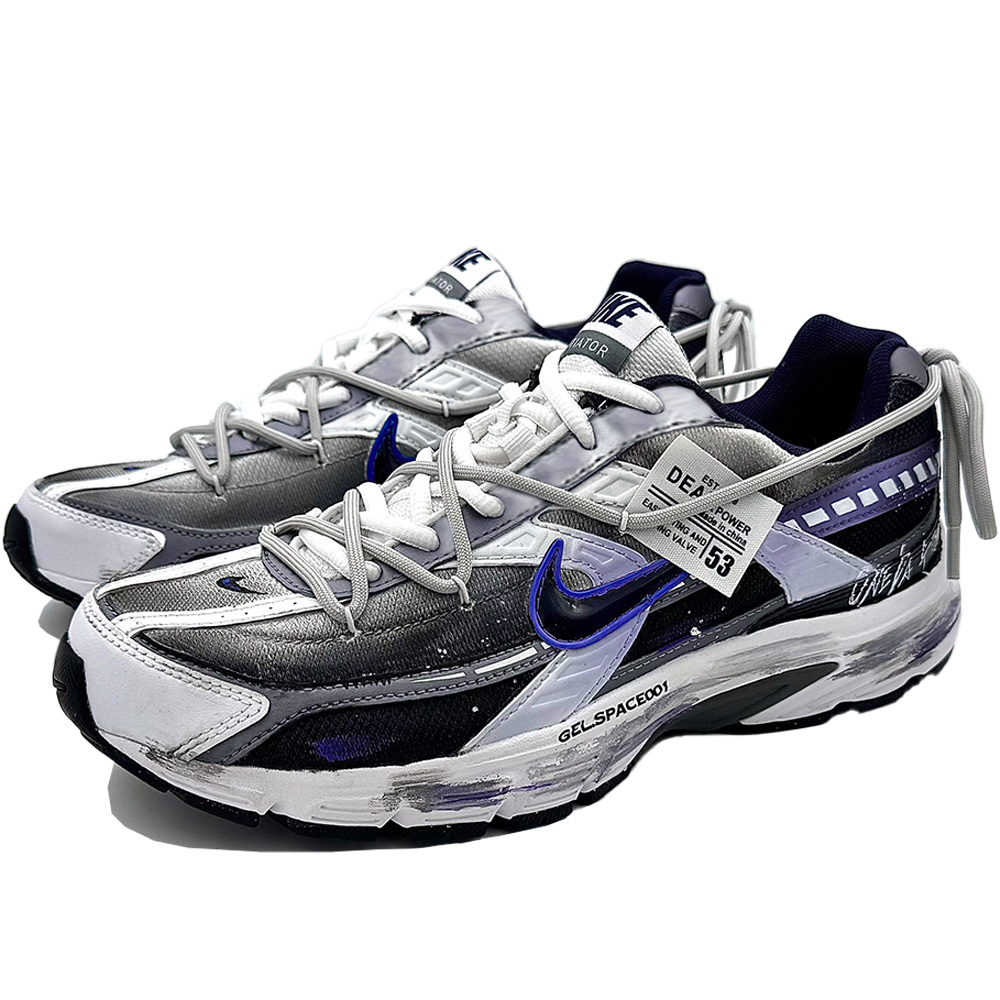 Nike Initiator Cushioning Low top Running Shoes Men’s Black Purple White