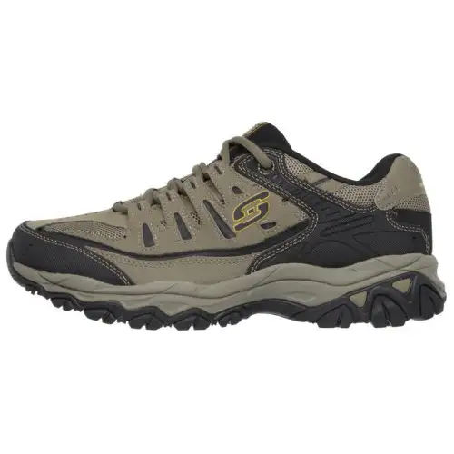 Skechers After Burn Abrasion Resistant Low top Outdoor Shoes Men's Black Brown