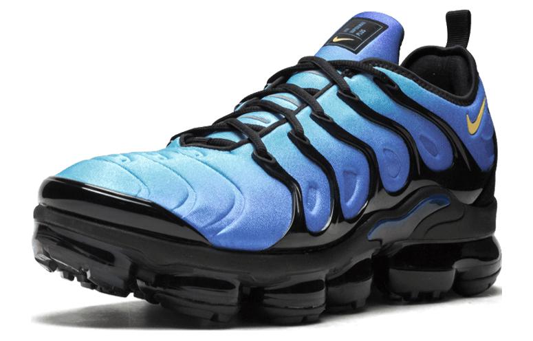 Мужские кроссовки Nike Air VaporMax Plus (синие) — Синий / чёрный — фото 2