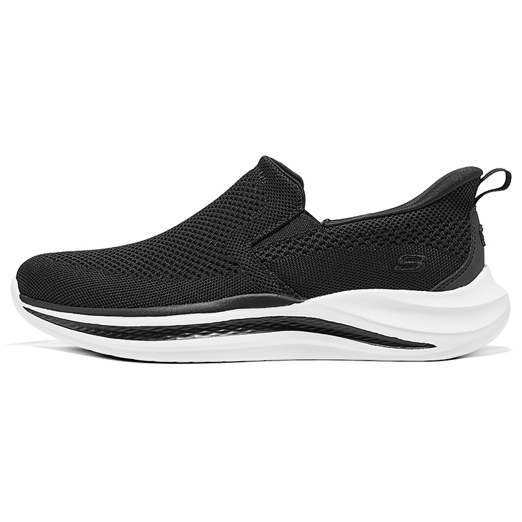 Skechers Slip Ins Abrasion Resistant, Breathable, Lightweight Low top Casual Shoes Men’s Black White