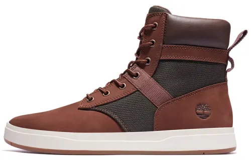 Timberland Davis Square Abrasion Resistant Short Outdoor Boots Men's Red