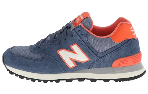 New Balance NB 574 Pennant Pack Vintage Low top Running Shoes Women's Blue Orange